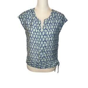 Vineyard Vines Women's Short Sleeve Top Blue Size 8